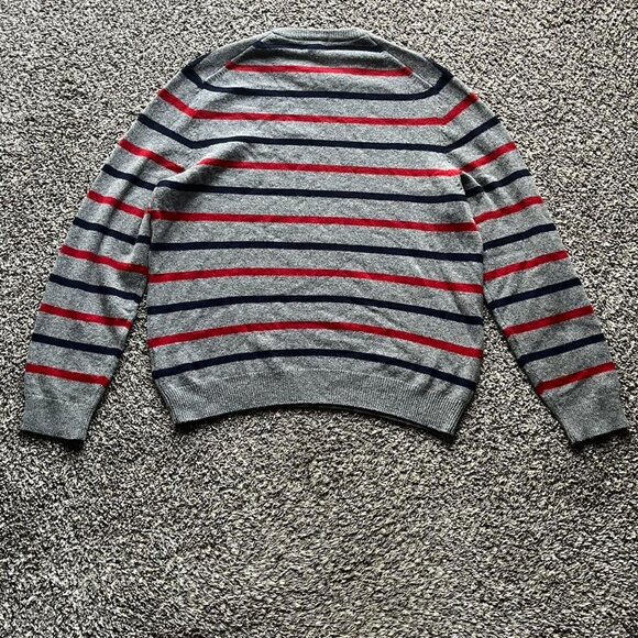 Grey Blue And Red Striped 346 Brooks Brothers Men's XL sweater - Picture 4 of 7
